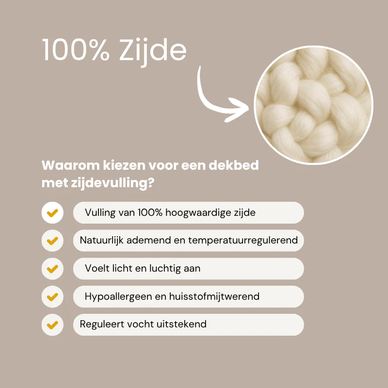 Dekbed - 100% Zijde - 4 Seizoenen - Image 3